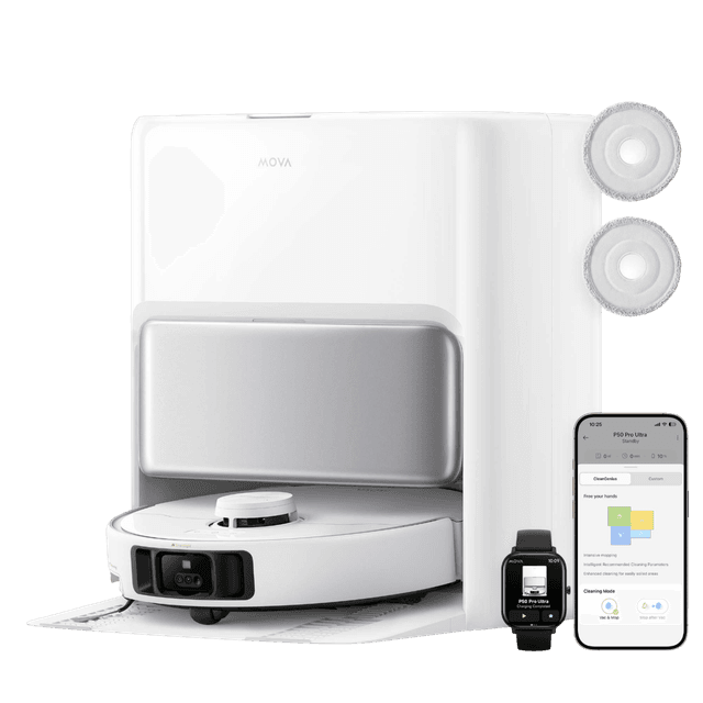 MOVA P50 Ultra - Robotstofzuiger - Met Dweilfunctie - 700 W - Wit