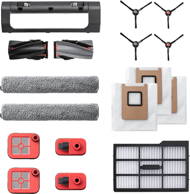 EUFY Omni E28/E25 Accessories Pack (Side Brush*2/Filter*1/Rolling Brush*1/Dustbag*3/Mopping Roller*2/Dirty Water Reservoir Filter for Robovac*2) Accessories Pack
