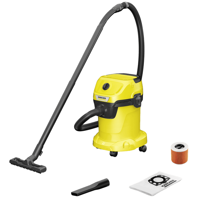 KARCHER WD 3 V-17/4/20 - Stofzuiger - Met Zakloze technologie - Geel