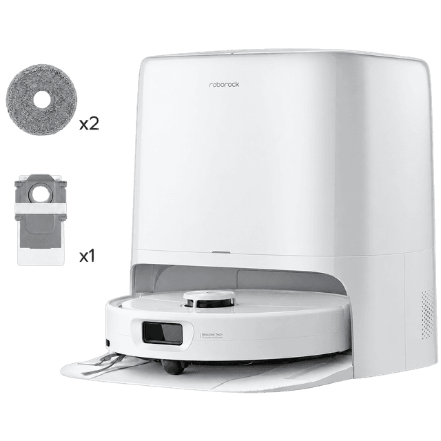 ROBOROCK Qrevo 2 ProX - Robotstofzuiger - Met Dweilfunctie - 25000 Pa - White