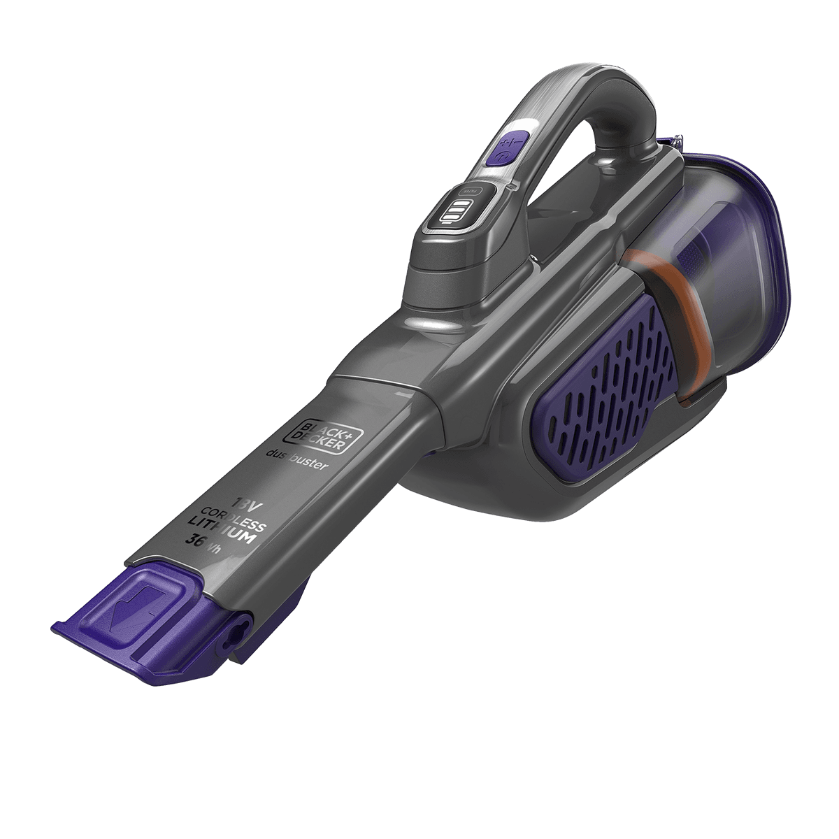 BLACK+DECKER BHHV520BFP-QW - Kruimelzuiger - Accuduur 21 min - Max zuigvermogen 18 W - Paars — afbeelding 1