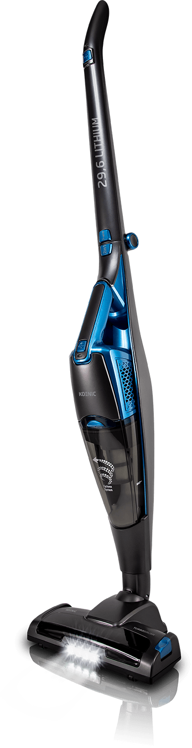 KOENIC KVR 29620 - Steelstofzuiger incl. kruimelzuiger - Accuduur 40 min - Blauw