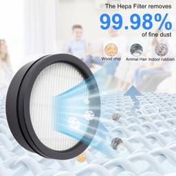 Dailygoods- HEPA-filter 2 stuks - stofzuigerfilter - wasbaar - herbruikbaar - compatibel met Dreame H12 Dual/M12/H13 Pro - hoogwaardige materialen — thumbnail 3
