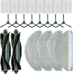 22 stuks Accessoires voor stofzuigers - 2 Rolborstels, 4 Mop Pads, 8 HEPA-filters en 8 zijborstels - Voor iRobot Roomba 104, 105 Vac, 105 Combo, Combo Essential Y0140 Y0110 - Accessoires voor robotstofzuigers — thumbnail 1