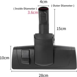 MTTProducts - Duurzame Stofzuigerborstel - 35mm Binnen Diameter - Vervangingsaccessoire - Zwart - Perfect voor Vloer en Tapijt - Handig voor elke Stof — thumbnail 5