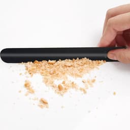 Tafelkruimelaar Kruimelveger - Kruimelschraper Voedselverwijderaar - Tafels Snel Schoonmaken - Vaste Clip Houder - 2 Stuks - Zwart — thumbnail 2