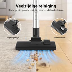 Stofzuiger met krachtige zuigkracht - Huisstofzuiger met multifunctionele reinigingskop voor tapijt en meubels - efficiënt verwijderen van dierenharen en diep ingebed vuil — thumbnail 4