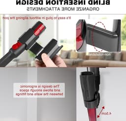 Accessoires voor Dyson V7 V8 V10 V11 V15 - Wandmontage voor Stofzuiger en Opberging — thumbnail 2