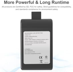 Vervangende Batterij voor Dyson V7 Stofzuiger, 21.6V 3500mAh — thumbnail 2