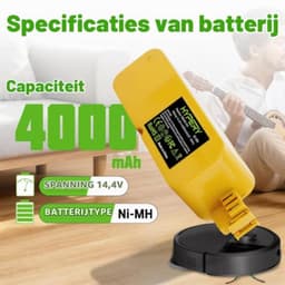 Vervangende NiMH Accu 14,4V 4000mAh voor Roomba 400 Serie — thumbnail 2