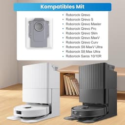 Stofzakken voor Roborock Saros 10/10R/S8 MaxV Ultra/Qrevo Pro/Qrevo/Qrevo MaxV/Qrevo S/Qrevo Master/S8 Max Ultra Robotstofzuiger - 3,0 Liter - 12 Stuks — thumbnail 5