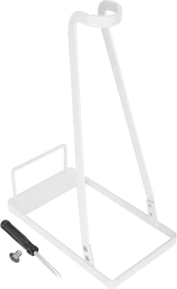 Stofzuigerstandaard - Opbergrek Houder - Stofzuiger Opbergen - Geen Punch Installatie - 38.5 cm Hoog - Wit — thumbnail 4
