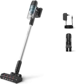 Philips Steelstofzuiger Draadloos XC3031/01 - Zuigmond met LED verlichting - Zonder Zak - Met Kruimeldief - Batterijduur tot 60 min - Lichtgewicht - Matzwart — thumbnail 2