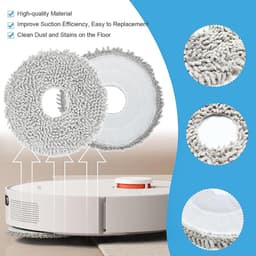 Reserveaccessoires voor Xiaomi X20+, X10+, voor Dreame L10s Pro Gen 2, L10s Ultra, L10 Ultra, L10 Prime robotstofzuiger, hoofdborstel + 6 doeken + 4 zakken + 4 zijborstels — thumbnail 5