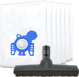 1x Stofzuigermond parketvloer en 10x stofzuigerzakken geschikt voor Compact Complete C1 C2 C3 S4000 S5000 - Miele GN zuigmond stofzak — thumbnail 1