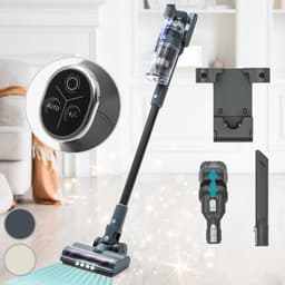Klarstein Accustofzuiger Zonder Zak, Draadloze Stofzuiger met 4-traps E12 EPA-filter, Accustofzuiger voor Dierenharen, Tapijt & Harde Vloeren, Draadloze Steelstofzuiger Zonder Zak met 180° Zuigmond — thumbnail 1