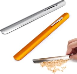 Kruimelverzamelaar Roestvrij Staal - Tafelreiniger Keuken - Snel Tafel Schoonmaken - Met Handige Clip - 15cm Lengte - Goud en Zilver — thumbnail 1