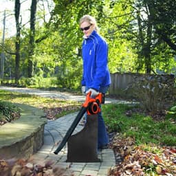 Bladblazer Opvangzak - Bladzuiger Zak - Tuinonderhoud - Met Rits - 60 x 44 cm - Zwart — thumbnail 1