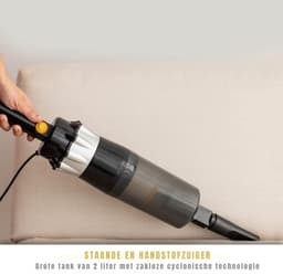 Nexvo® Steelstofzuiger met snoer - Steelstofzuiger - Stofzuiger - Zwart - ‎13cm x 25cm x 113cm — thumbnail 2