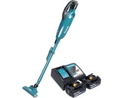 Makita DCL 283 FRT accustofzuiger 18 V 0,73 l borstelloos + 2x accu 5,0 Ah + oplader