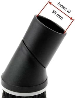 35mm ronde borstelkop, geschikt voor Miele stofzuiger S2111, S2110, S2130, S2131, S2121, 315I, H310-1B, S2120, S2180 geschikt voor stofborstelmondstuk. — thumbnail 2
