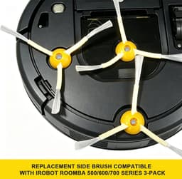 Zijborstel Geschikt voor iRobot Roomba 500/600/700 serie 3-pack — thumbnail 5