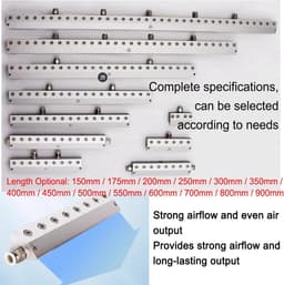 Luchtblazer - Luchtmes Luchtmondstuk - Stofverwijdering - Aluminiumlegering - 1/4 inch - Zilver — thumbnail 3