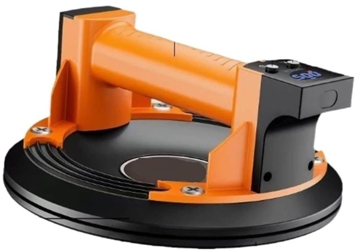 Elektrische Zuignap - Vacuümzuiger Hefgereedschap - Materiaal Verplaatsen - Automatische Adsorptie - 20 cm - Zwart Oranje — afbeelding 1