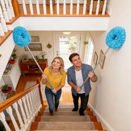 Stofwisser Plafond - Ventilator Reiniger - Hoog Reinigen - Uittrekbare steel - 3.2 meter - Meerkleurig — thumbnail 5