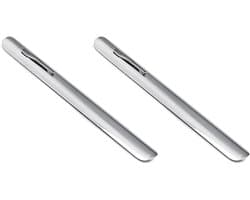 Tafelkruimelaar Kruimelveger - Kruimelschraper Voedselverwijderaar - Tafel Snel Schoon - Met Kledingclip - 15 cm - Zilver