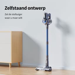 Draadloze Steelstofzuiger - Lichtgewicht Stofzuiger - Efficiënt Schoonmaken - Krachtige Zuigkracht 23kPa - 35 Min Looptijd - Blauw — thumbnail 5