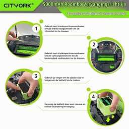Stofzuigeraccu - 14,4 V - 5000 mAh - voor iRobot Roomba — thumbnail 2