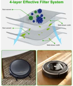Set van 10 Clean Base Stofzakken – Universeel voor Nieuwe iRobot Roomba Modellen met Automatisch Leegmaakstation — thumbnail 2