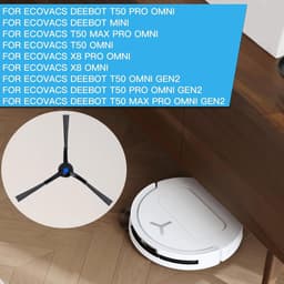 Reserveonderdeel zijborstels voor robotstofzuiger, set van 6 - Ecovacs Deebot T50 Pro Omni/T50 Max PRO OMNI/T50 Omni/X8 PRO OMNI/X8 Omni - Stofzuiger accessoires - Duurzame borstels - Vervangingsonderdeel — thumbnail 3