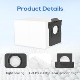10 stuks - Reserveonderdeel accessoires - geschikt voor Dreame - X30 - X40 - S30 - E30 - X50 Pro stofzakken - 3,2 l reservezakken met grote inhoud — thumbnail 5