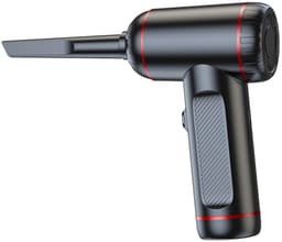 REDOM Stofzuiger 6300 Pa – Draadloze Handstofzuiger met Krachtige Zuigkracht – 3 Snelheden & LED-Verlichting – Auto, Huis & Kantoor – 68 W – Zwart/Rood — thumbnail 1