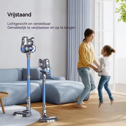 Draadloze Stofzuiger - Steelstofzuiger Accu - Snelle Huisreiniging - Vrijstaand Design - 30 Minuten Werktijd - Blauw — thumbnail 5