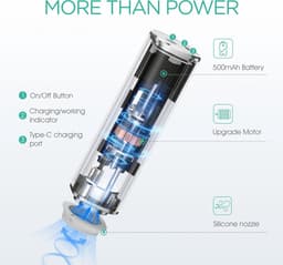 VOYOR Portable Food Vacuum Machine Rechargeable with 5 Bags - USB-C Rechargeable Vacuum Pump, Powerful Suction 60 kPa - ShopVlot — thumbnail 2