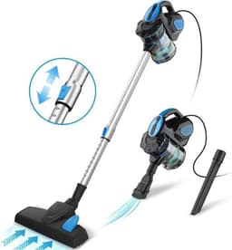 Steelstofzuiger Met Snoer - Inclusief diverse opzetstukken - Stofzuiger en kruimeldief - Vacuum cleaner - 600W - 18Kpa - Blauw/Zwart — thumbnail 3
