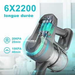 Serolux® - Stofzuiger zonder zak - Stofzuigers - Stofzuiger draadloos - Stofzuiger voor thuis - Draadloze Rechtopstaande Handheld - Lichtgewicht Oplaadbare - Lithium Batterij - Blauw — thumbnail 2