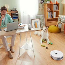 Roborock Q8 Max - Robotstofzuiger - Wit - Borstel Dubbele reinigingskracht - Tech Obstakel Vermijden — thumbnail 4