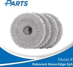 Roborock Qrevo Edge S5A Dweilpads (4 Stuks, Plus.Parts® alternatief voor 8.02.0246) — thumbnail 1