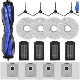 18 stuks Accessoires - Voor Ecovacs Deebot T50 Max , T50 Max Omni , T50 Max Pro Omni - 1 Hoofdborstel, 4 Filters, 4 Aijborstels, 4 Dweildoeken, 4 Stofzakken en 1 Vierklauwige vogelborstel — thumbnail 1