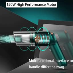 Draagbare Stofzuiger - Auto Kruimeldief - Auto Interieur Reinigen - Krachtige Zuigkracht - 500 Gram - Zwart — thumbnail 4