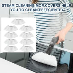 Allecto Plus - Microvezel wisdoeken set voor stoomreiniger EasyFix - 9 stuks - Reiniger accessoires voegen - SC 2 SC 3 SC 4 SC 5 - Reinigingsdoeken (Nederlands) — thumbnail 3