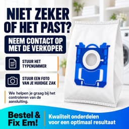 Fixem Stofzuigerzakken 30 Stuks, Geschikt voor Philips AEG Electrolux S-Bag, Standard Bag 3-D, VX9, PH99 — thumbnail 5