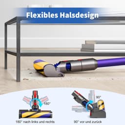 Vervangende Microfiber Rollerborstel voor Draadloze Stofzuiger met LED Laserlamp — thumbnail 5