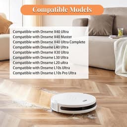 Borstel Gescht voor Dreame X40 Ultra Complete / L40 Ultra / L10s Pro Ultra / L10 Ultra / L20 Ultra / X30 Ultra / X40 Master stofzuiger accessoires, hoofdborstel reiniging haarvilten — thumbnail 2