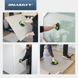 Professionele vacuümlifter voor glas en tegels - 200 kg zuignap met handvat — thumbnail 2