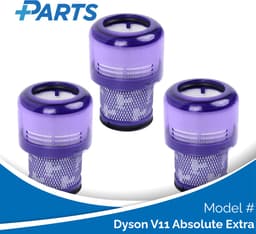 Dyson V11 Absolute Extra Filters (3 Stuks, Plus.Parts® alternatief voor 970013-02) — thumbnail 1